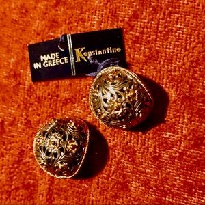 Konstantino sterling & 18k gold clip earrings!